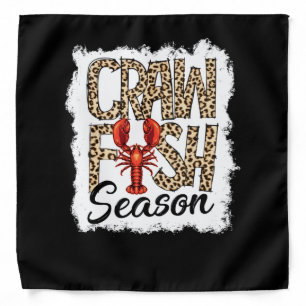 Bleached Crawfish Season Leopard Crawfish Boil Bandana