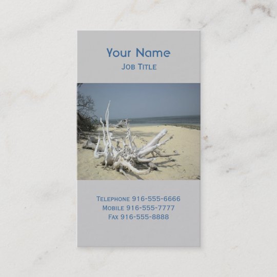 Bleached Driftwood Business Cards