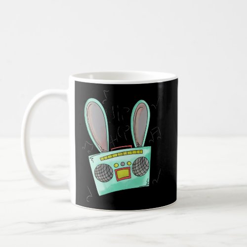 Bleached Hip Hop Easter Bunny Ears Radio Easter Da Coffee Mug