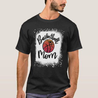 Bleached Leopard Basketball Mom Game Day  Mens T-Shirt