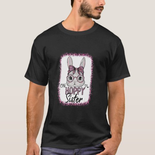 Bleached Leopard Pink Sunglasses Bunny One Hoppy S T_Shirt