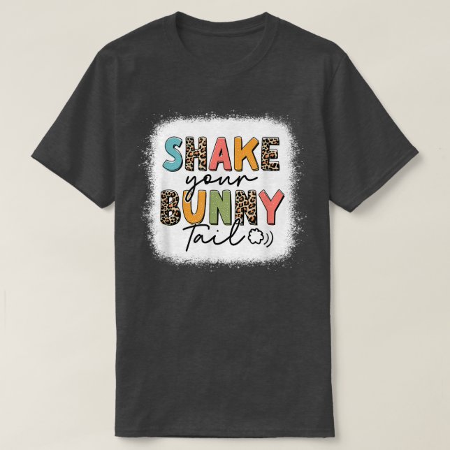 Bleached Leopard Shake Your Bunny Tail Baby Girl E T-Shirt (Design Front)