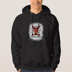 Bleached Librarian Squad Reindeer Funny Christmas  Hoodie