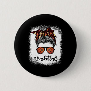 Bleached Life Bysketbyll Mom Leopard Messy Bun Gle Button