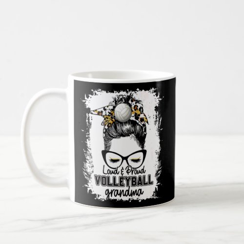 Bleached Loud  Proud Volleyball Grandma Life Game Coffee Mug