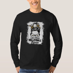 Bleached Loud & Proud Volleyball Stepmom Life Game T-Shirt