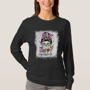 Bleached One Hoppy Paratrooper Bunny Easter Day T-Shirt