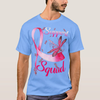 Bleached Pink Ribbon Support Squad Awareness  (88) T-Shirt