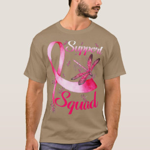 Bleached Pink Ribbon Support Squad Awareness  (88) T-Shirt