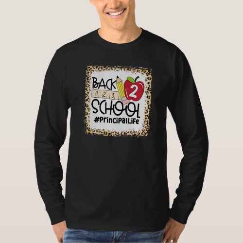 Bleached Principal Back To School Principal Squad  T_Shirt
