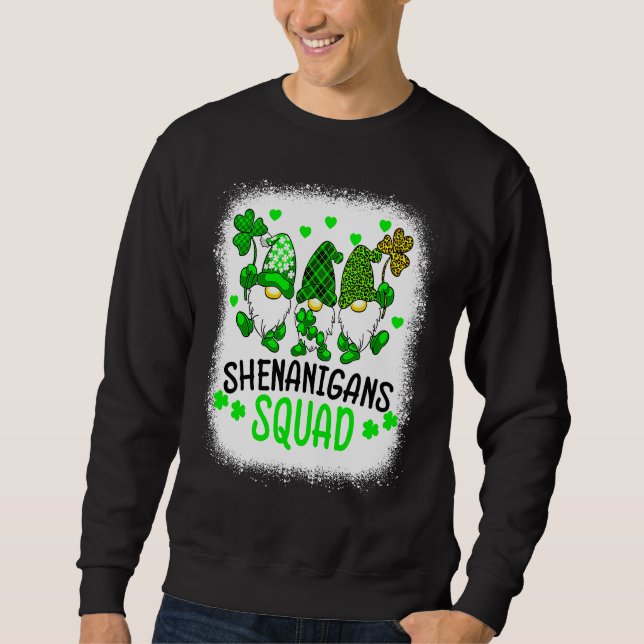 Bleached Shenanigans Squad St Patrick's Day Gnomes Sweatshirt (Front)