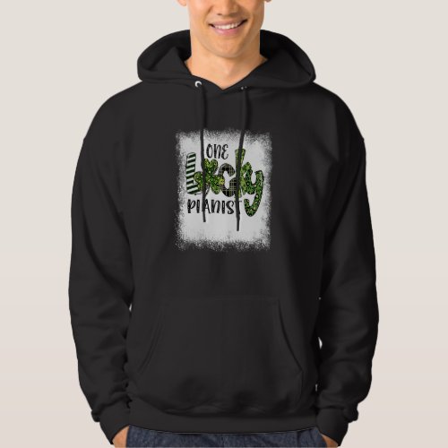 Bleached St Patricks Day Leopard One Lucky Pianist Hoodie
