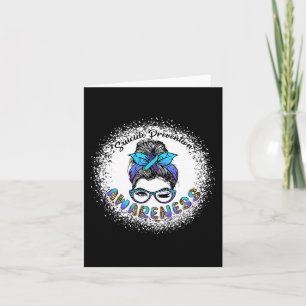Bleached Suicide Prevention Awareness Messy Bun Gi Card