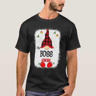 Bleached The Boss Gnome Matching Family Christmas  T-Shirt