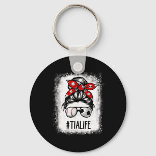 Bleached Tia Life Soccer Messy Bun Bysebyll Game D Keychain