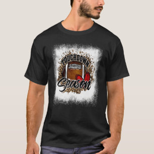 Bleached Touchdown Season Football Mom Game Day Fo T-Shirt