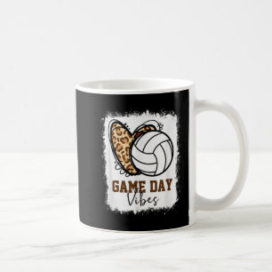 Bleached Volleyball Game Day Vibes Volleyball Mom  Coffee Mug