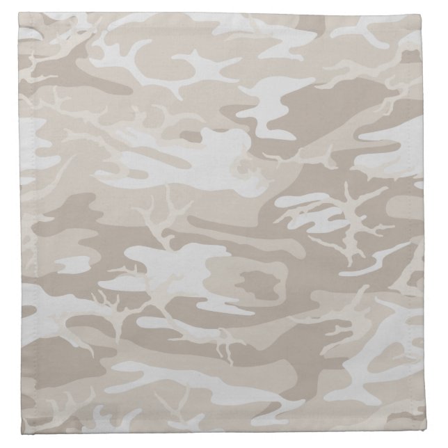 Bleached Wasteland Camo Cloth Napkin (Front)