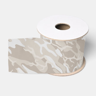 Bleached Wasteland Camo Grosgrain Ribbon