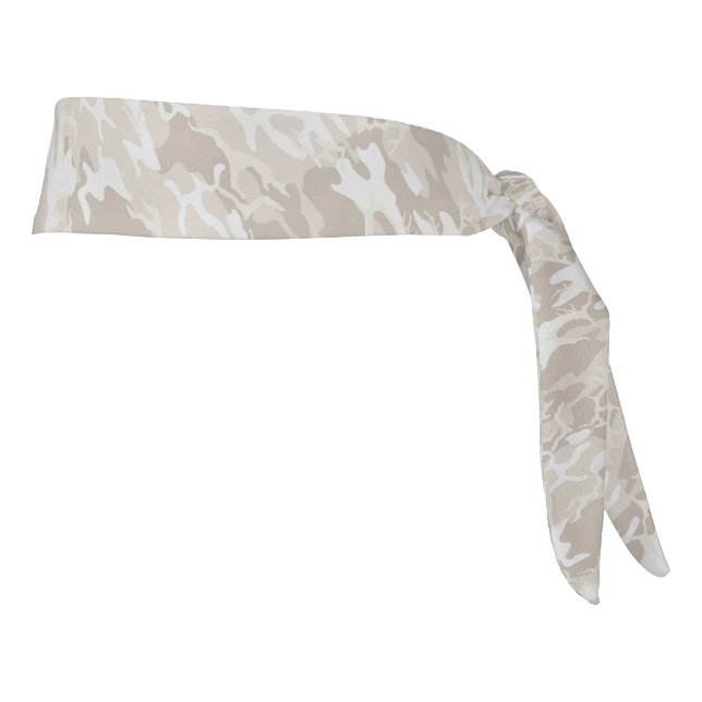 Bleached Wasteland Camo Head Wrap Tie Headband (Rotate 90)