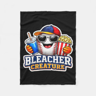 Bleacher creature baseball fan supporter game day fleece blanket