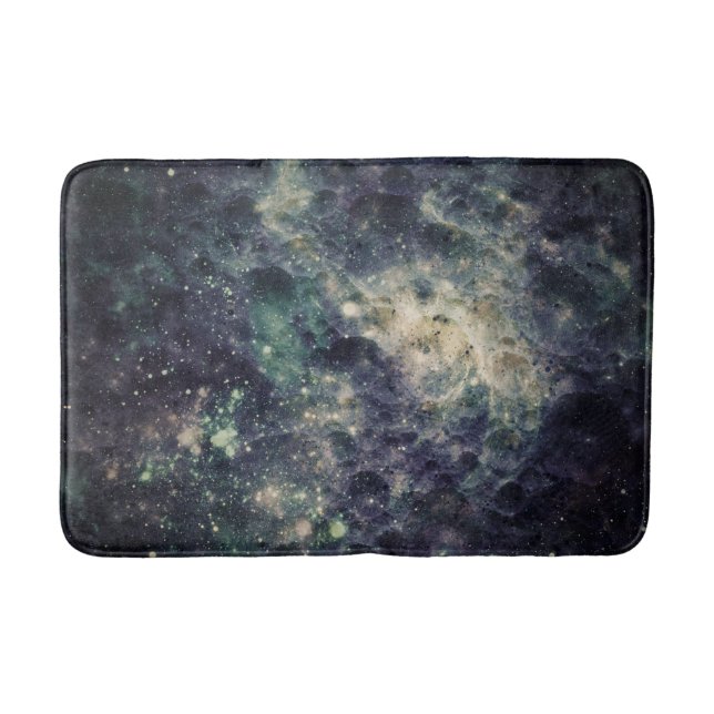 Bleak Galaxy Space Rock Bath Mat (Front)