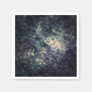 Bleak Galaxy Space Rock Birthday Party Napkins