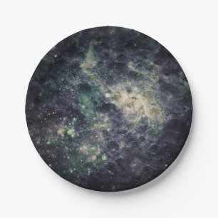 Bleak Galaxy Space Rock Birthday Party Paper Plates