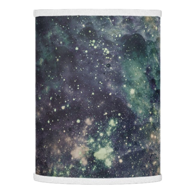 Bleak Galaxy Space Rock Cool Bedroom Lamp Shade (Left)