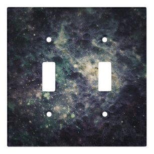 Bleak Galaxy Space Rock Cool Bedroom Light Switch Cover