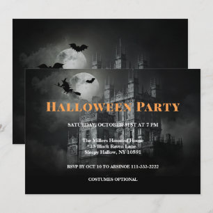 Bleak Mansion Halloween Party Invitation