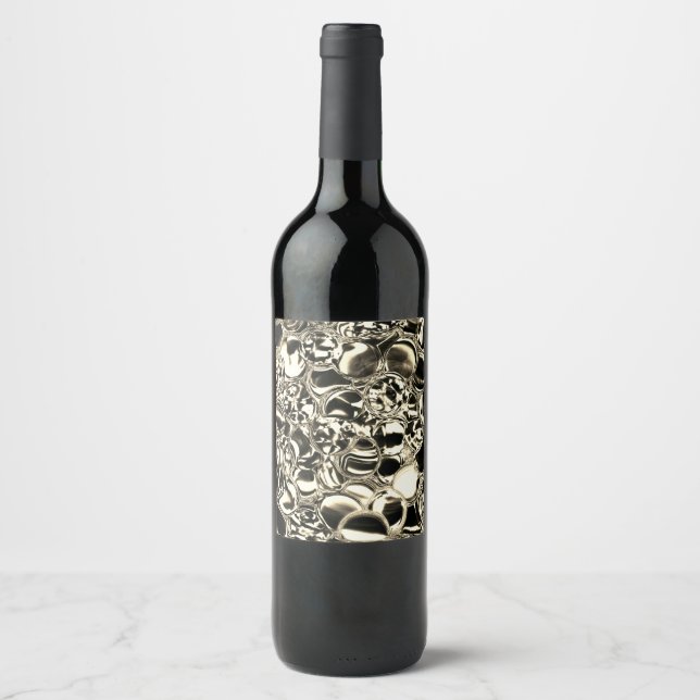 Blebs of gold or bubbles of glass, brightness? wine label (Front)