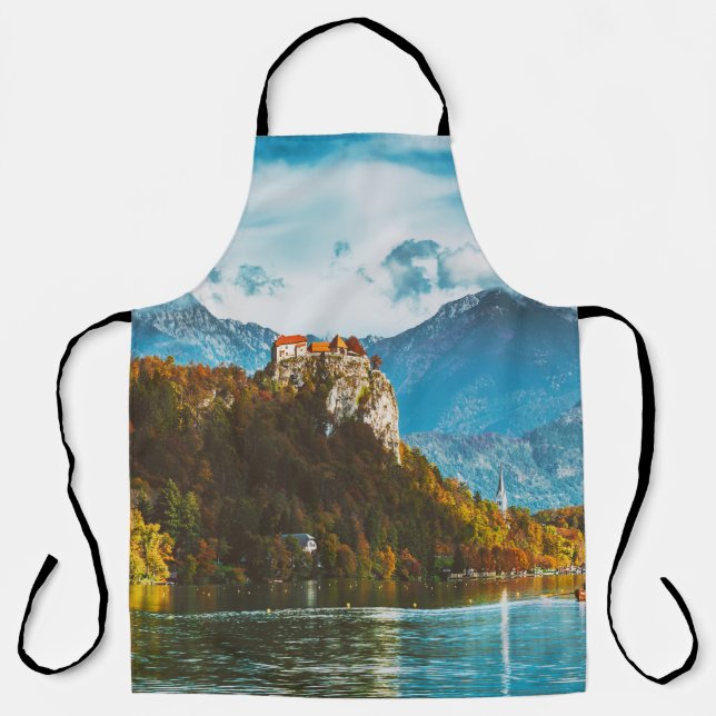 Bled Castle: Slovenian Cliff Overlook. Apron (Front)