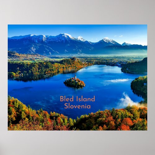Bled Island Slovenia Poster