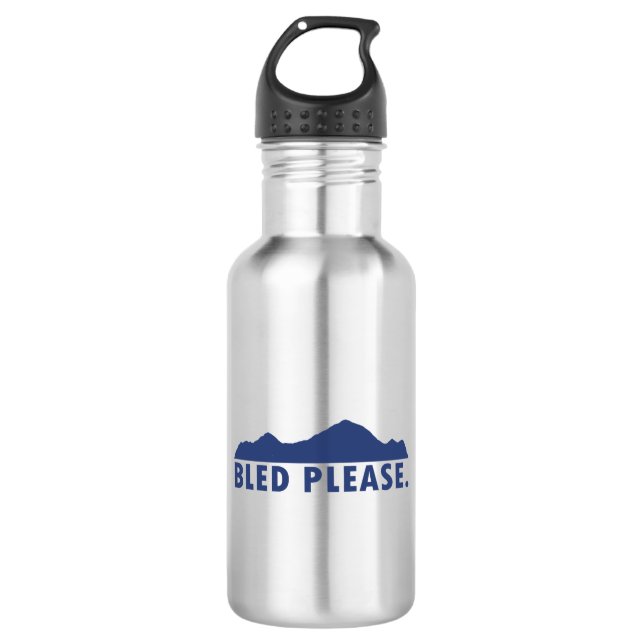Bled Please Stainless Steel Water Bottle (Front)