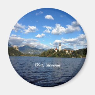 Bled, Slovenia landscape photograph Magnet