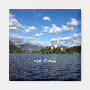 Bled, Slovenia--landscape photograph Magnet