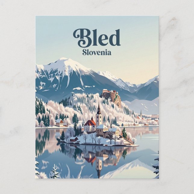 Bled, Slovenia Postcard (Front)
