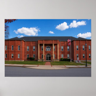 Bledsoe Courthouse Landscape AI Art Poster