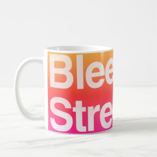 Bleecker Street, Greenwich Village, Manhattan NYC Coffee Mug (Left)