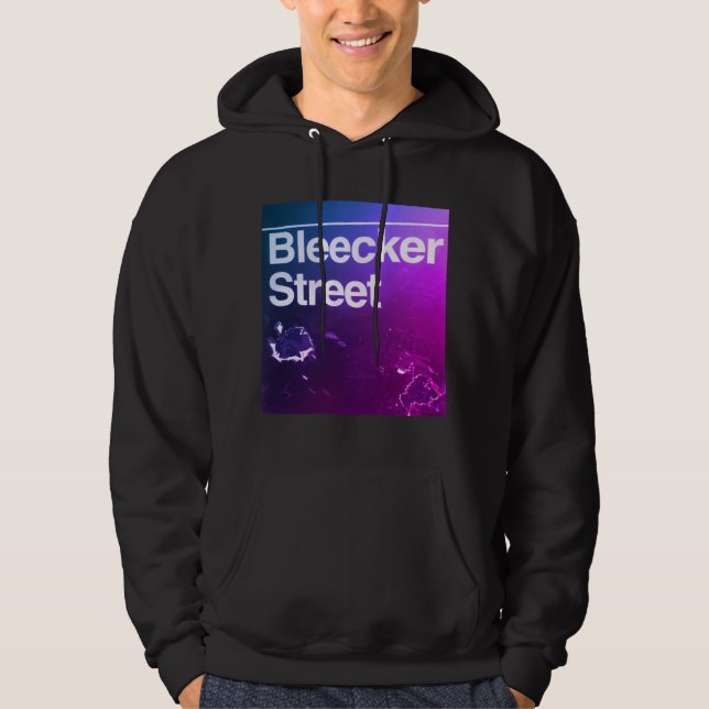 Bleecker Street, Greenwich Village, Manhattan NYC  Hoodie (Front)