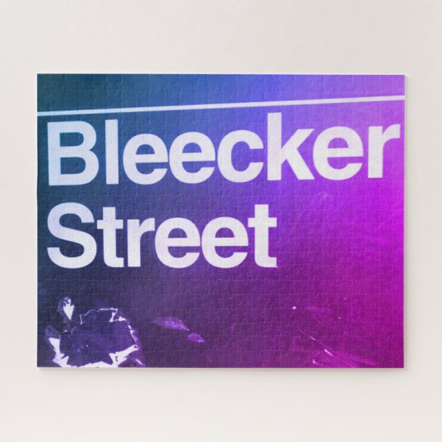 Bleecker Street, Greenwich Village, Manhattan NYC Jigsaw Puzzle (Horizontal)