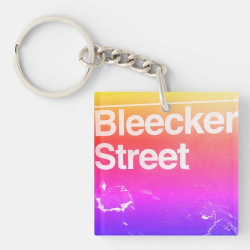 Bleecker Street Greenwich Village Manhattan NYC Keychain