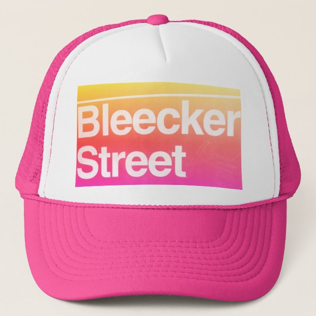 Bleecker Street, Greenwich Village, Manhattan NYC Trucker Hat (Front)