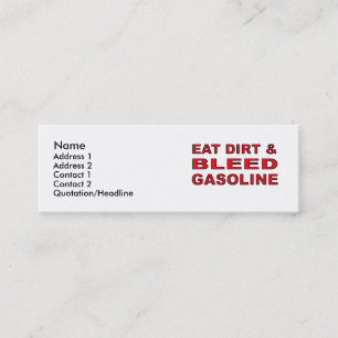 Bleed Gasoline - Dirt Bike Motocross Profile Card
