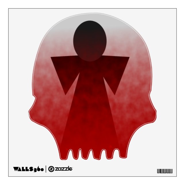 Bleeding Angel Skull Decal (Front)