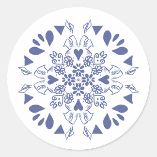 Bleeding beer stands classic round sticker