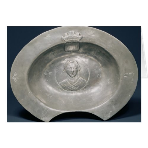 Bleeding bowl French 15th century pewter