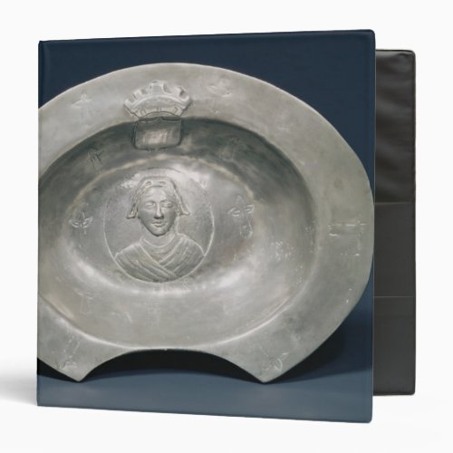 Bleeding bowl French 15th century pewter 3 Ring Binder