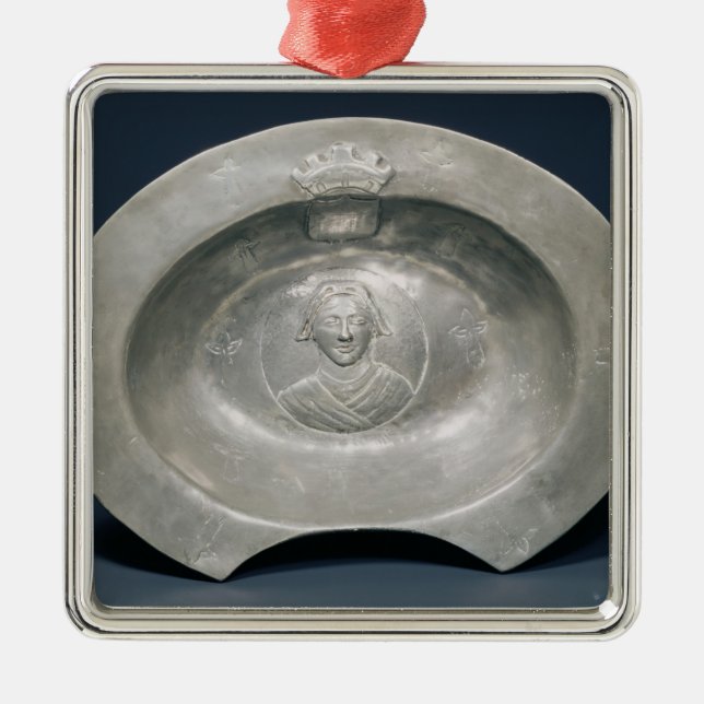 Bleeding bowl, French, 15th century, pewter Metal Ornament (Front)
